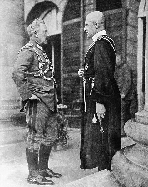 Kaiser Wilhelm II gives audience to the Hetman of the Ukraine, General Storopadski