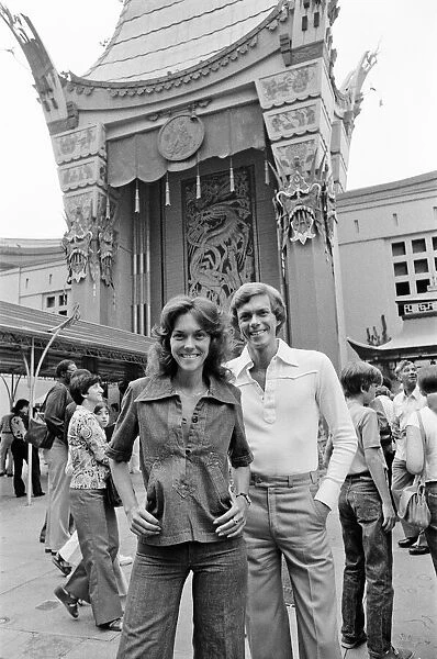 Karen and Richard Carpenter, The Carpenters, pictured in Hollywood, Los Angeles
