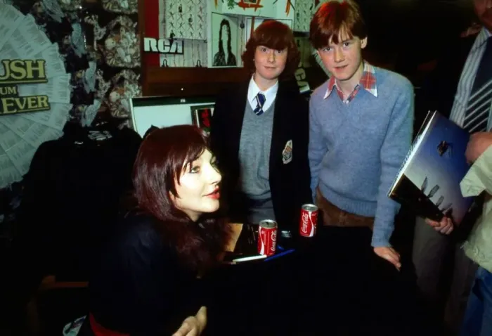 Framed Print : Kate Bush at album signing in Glasgow October 1980 Framed Print : Kate Bush at album signing in Glasgow October 1980