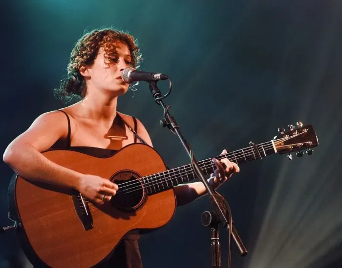 Framed Print : Kate Rusby on stage at the Mercury Music Awards before picking up her award Framed Print : Kate Rusby on stage at the Mercury Music Awards before picking up her award