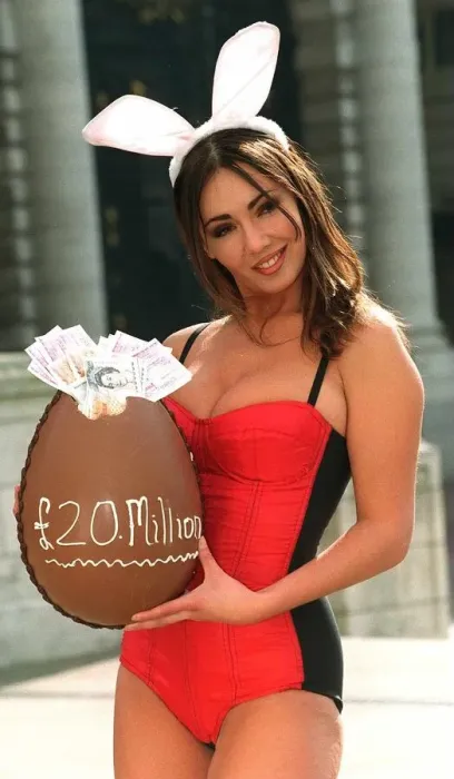 Framed Print : Kathy Lloyd model gets ready for this Easter weekend roll over lottery