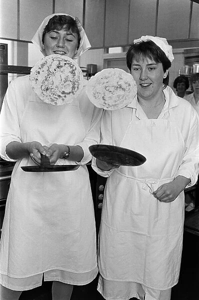 Kay Harvey celebrates Shrove Tuesday in traditional style - by tossing a pancake