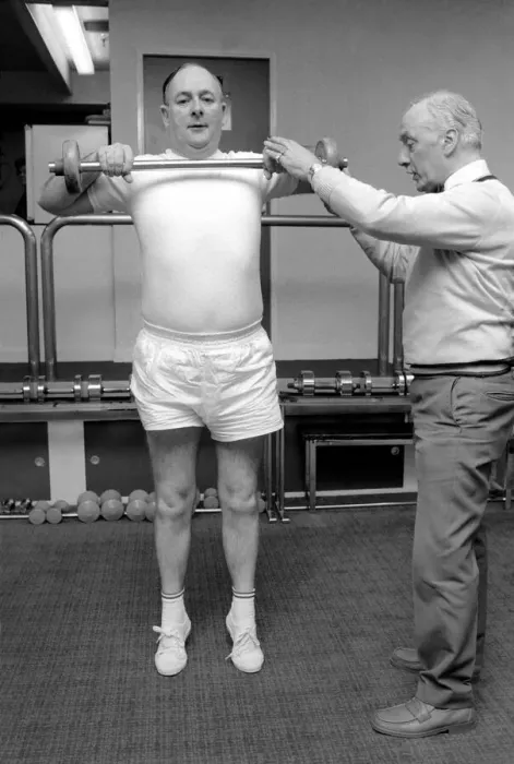 Framed Print : Keeping Fit'with the Minister of Sport. The Minister of Sport Framed Print : Keeping Fit'with the Minister of Sport. The Minister of Sport