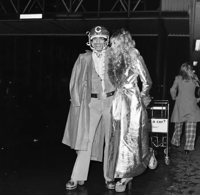 Framed Print : Keith Moon, drummer of The Who rock group, arrives in London wearing an American crash Framed Print : Keith Moon, drummer of The Who rock group, arrives in London wearing an American crash