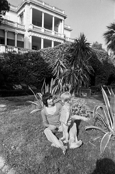 Keith Richard with his son Marlon at his home, the rented Villa Nellcote