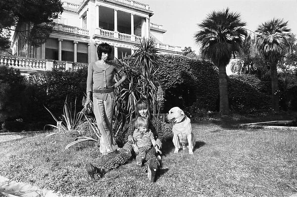Keith Richards & Anita Pallenberg at their home, the rented Villa Nellcote