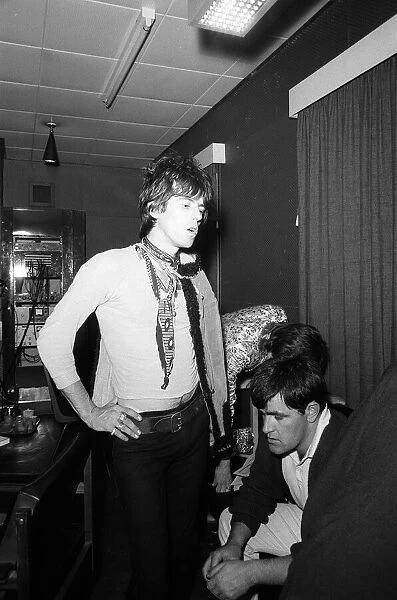 Keith Richards with keyboard player Ian Stu Stewart