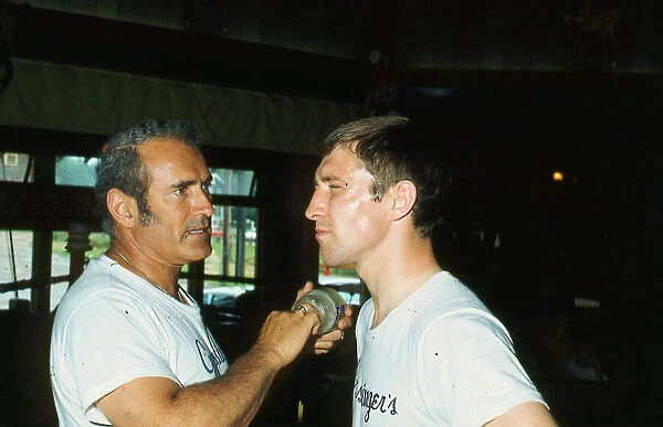 Ken Buchanan boxer June 1972 At trainig camp in America USA for fight against