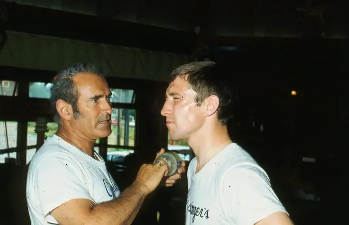 Framed Print : Ken Buchanan boxer June 1972 At trainig camp in America USA for fight against Framed Print : Ken Buchanan boxer June 1972 At trainig camp in America USA for fight against