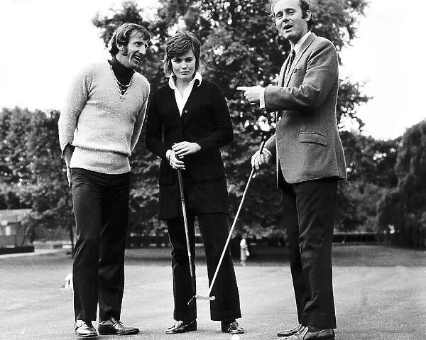 Ken Fletcher, Madelein Pegel and Bob Carmichael - Tennis players - play golf