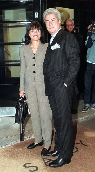 Ken Follett and Barbara Follett at TV Awards January 1997 Savoy Hotel London