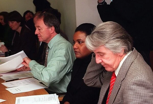 Ken Livingstone Dennis Skinner and Diane Abbott at the National executive meeting of
