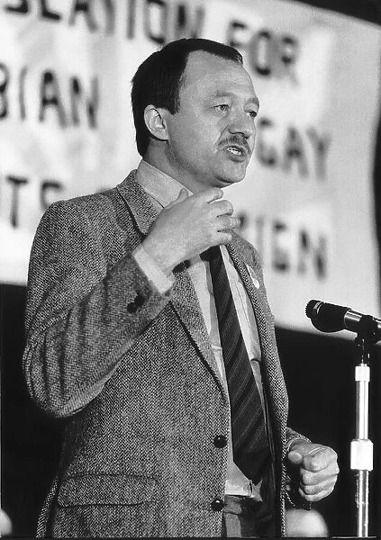 Ken Livingstone former GLC Leader May 1987 attending a gay