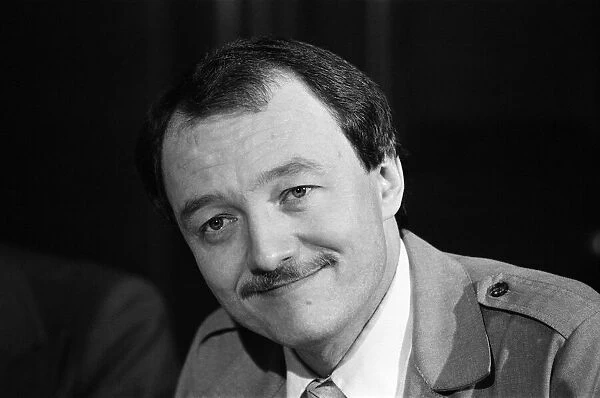 Ken Livingstone, Leader of the Greater London Council, holds a Press Conference at County
