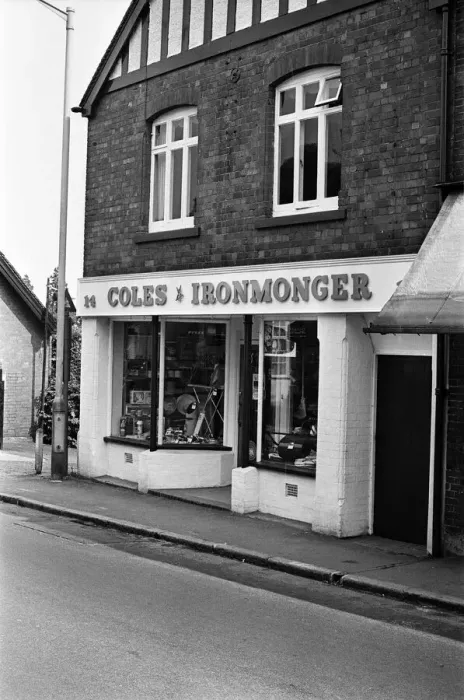 Framed Print : Kenilworth Hardware shop Coles Ironmonger'. 12th August 1969 Framed Print : Kenilworth Hardware shop Coles Ironmonger'. 12th August 1969