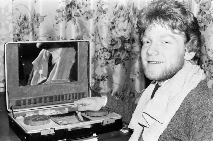 Framed Print : Kenneth Branagh, actor and student, aged 18 years old, he will be attending the Royal Framed Print : Kenneth Branagh, actor and student, aged 18 years old, he will be attending the Royal
