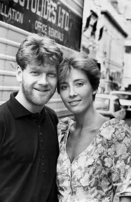 Framed Print : Kenneth Branagh and Emma Thompson at TV photocall - September 1987