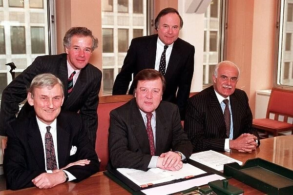 KENNETH CLARKE WITH NEW CABINET MEMBERS INCLUDING MICHAEL JACK - 16  /  04  /  1992