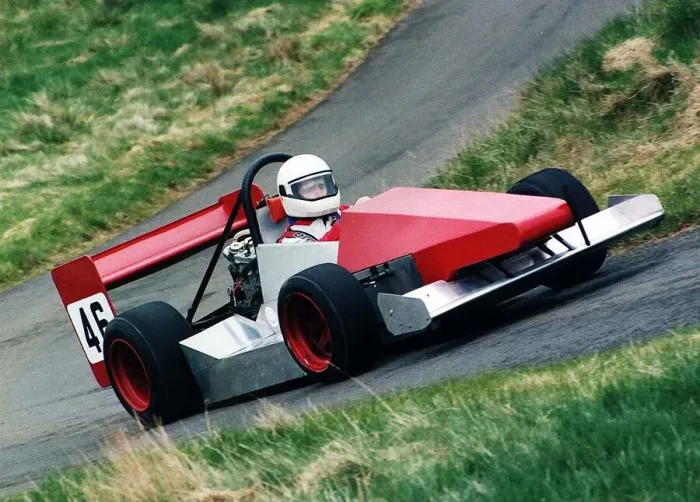 Framed Print : Kenny Cameron November 1997 Driving home made racing car Framed Print : Kenny Cameron November 1997 Driving home made racing car