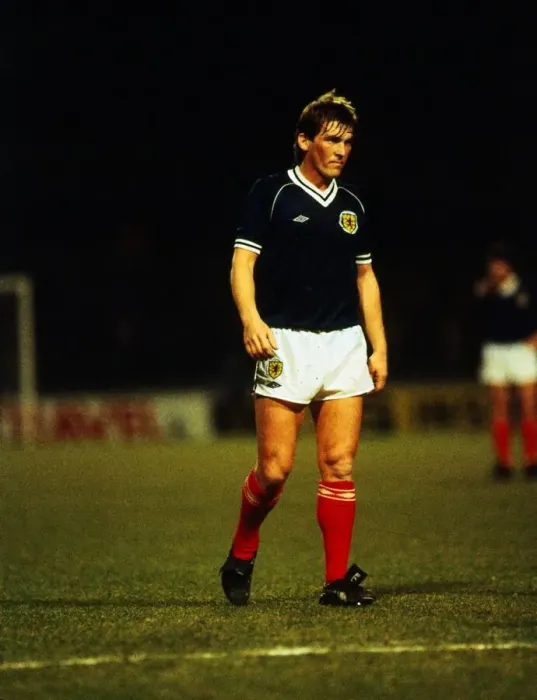 Framed Print : Kenny Dalglish in action for Scotland March 1982 Framed Print : Kenny Dalglish in action for Scotland March 1982