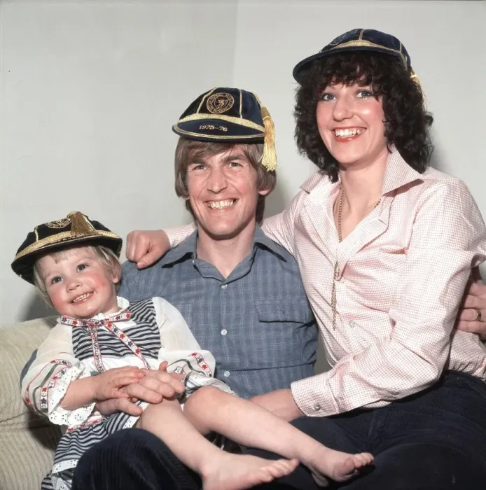 Framed Print : Kenny Dalglish and his family. Kenny Dalglish is a Scottish Football Player Framed Print : Kenny Dalglish and his family. Kenny Dalglish is a Scottish Football Player