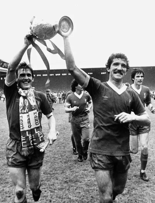 Framed Print : Kenny Dalglish footballer Liverpool FC (L) Graeme Souness Framed Print : Kenny Dalglish footballer Liverpool FC (L) Graeme Souness