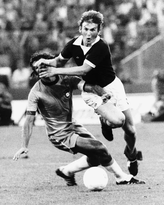Framed Print : Kenny Dalglish footballer Scotland Celtic FC playing in World Cup 1974 in West Germany Framed Print : Kenny Dalglish footballer Scotland Celtic FC playing in World Cup 1974 in West Germany