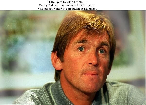 Kenny Dalglish at the launch of his new book Dalglish held before a charity golf match at