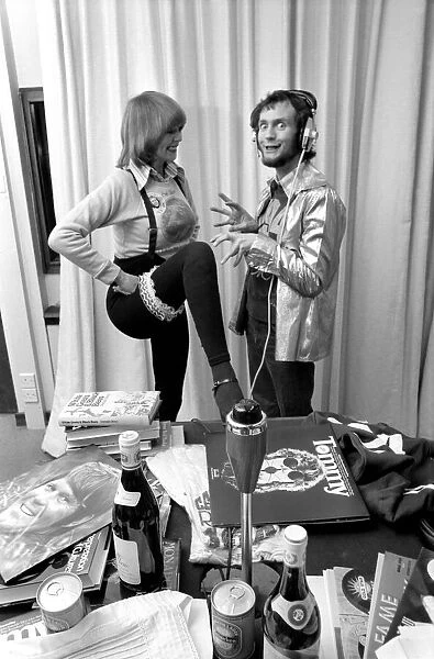 Kenny Everett and girl Jenny Stevens. March 1975 75-01674-001
