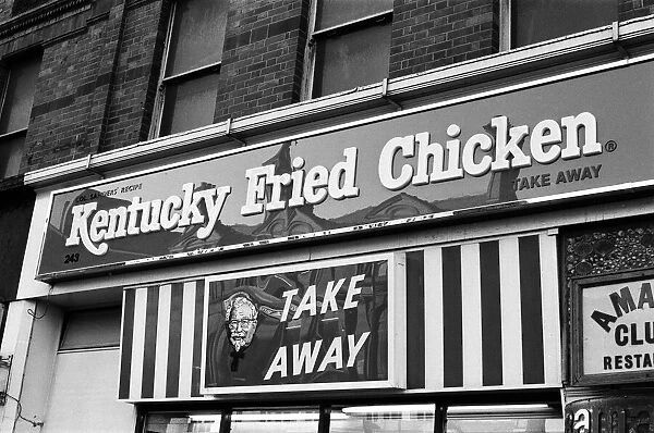 Kentucky Fried Chicken restaurant. 11th January 1981