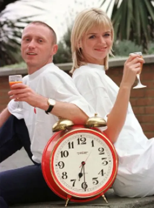 Framed Print : Kevin Greening and Zoe Ball, pictured 2nd October 1997 Framed Print : Kevin Greening and Zoe Ball, pictured 2nd October 1997