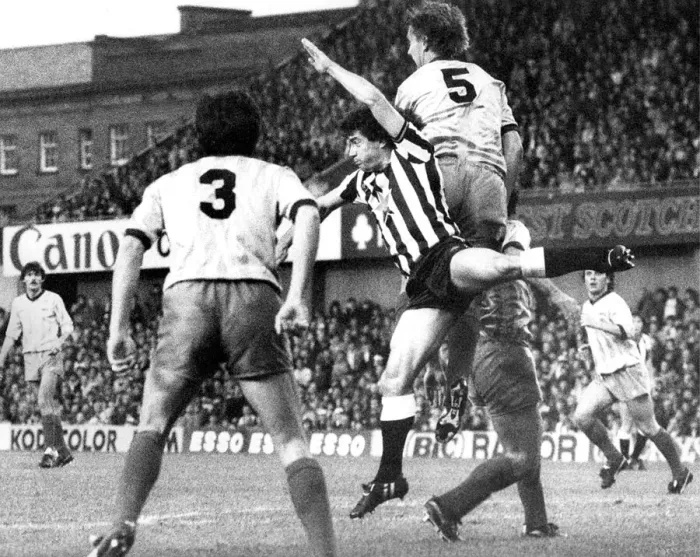 Framed Print : Kevin Keegan beaten by Steve Fallon during the Division Two League match in the 1983 -84 Framed Print : Kevin Keegan beaten by Steve Fallon during the Division Two League match in the 1983 -84