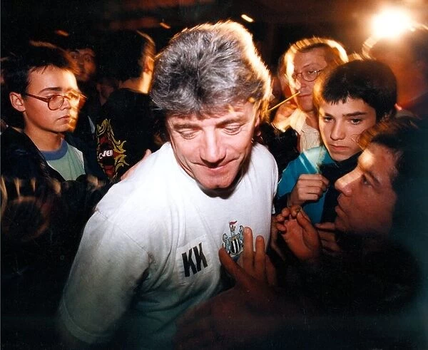 Kevin Keegan in Bilbao for Newcastles UEFA cup tie October 1994