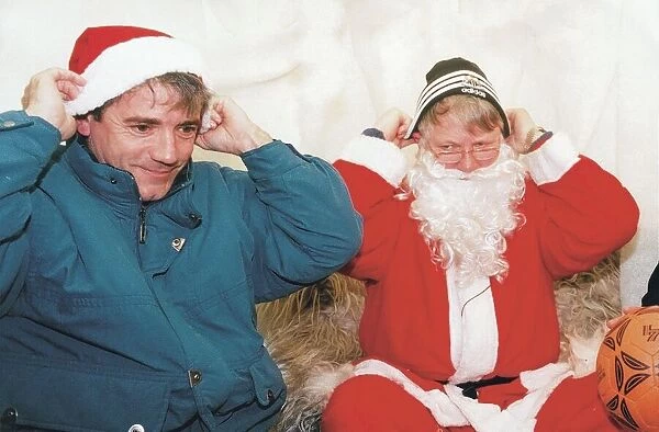 Kevin Keegan meeting Santa Claus in Norway in 1996 Newcastle United bosses flew 270