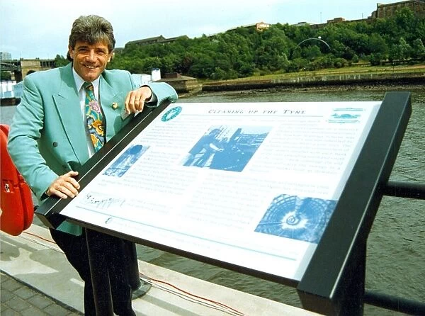 Kevin Keegan by the river Tyne