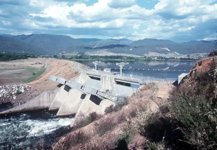 Framed Print : Khancoban control dam and pondage New South Wales in Australia Framed Print : Khancoban control dam and pondage New South Wales in Australia