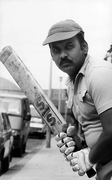 Khwaja Akhtar Hussain, batsman for Boro Electronics. 18th July 1987