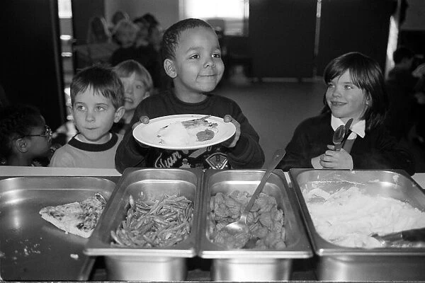Kids February 1992 Children at Holy Trinity School Going back to school