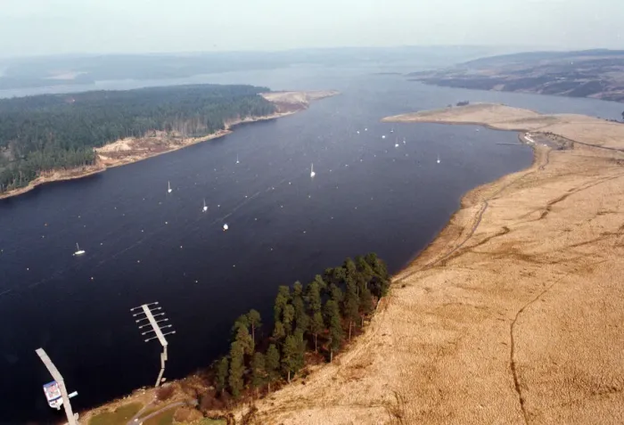Framed Print : Kielder Reservoir, Northumberland, North East. Circa 1996