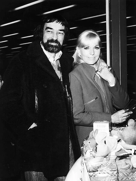 Kim Novak actress and former husband Richard Johnson actor - December 1972