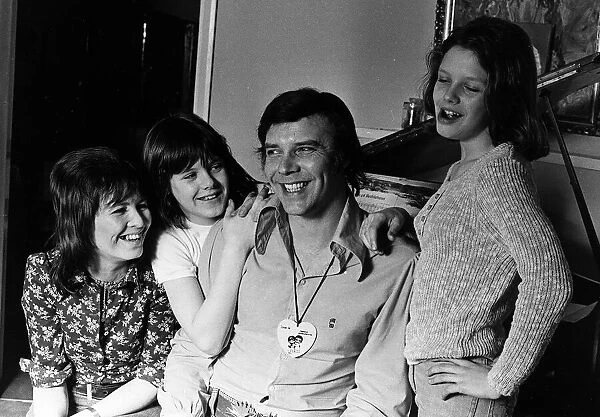 Kim Wilde pop singer (R) with family Circa 1970