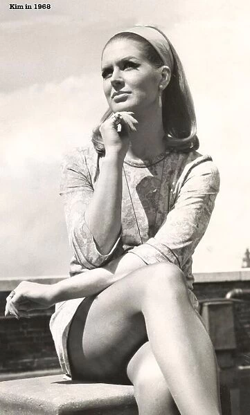 Kim Woodburn, model and TV personality, pictured in 1968 Kim