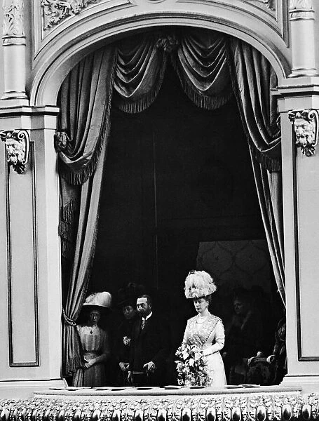 King George V and Queen Mary seen here at the opening of the Festival of Empire at
