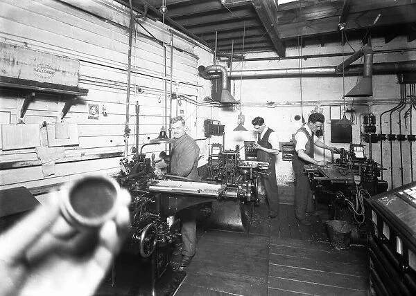 King and Hutchings printers, Uxbridge circa 1932