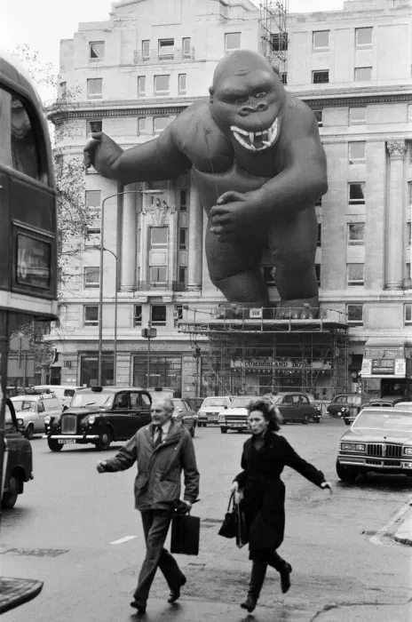Framed Print : King Kong'towering 90 feet above the traffic Framed Print : King Kong'towering 90 feet above the traffic