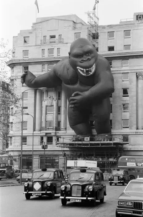 Framed Print : King Kong'towering 90 feet above the traffic Framed Print : King Kong'towering 90 feet above the traffic