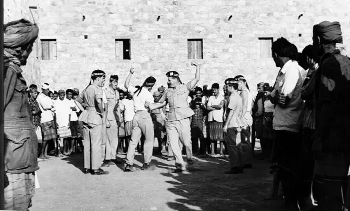 Framed Print : Kings Own Scottish Borderers KOSB highland fling during the conflict in Aden Framed Print : Kings Own Scottish Borderers KOSB highland fling during the conflict in Aden