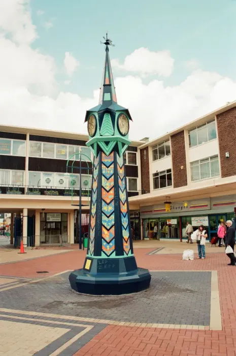 Framed Print : Kirkby Town Centre Renovations, Kirkby, Liverpool, Merseyside, 13th September 1994