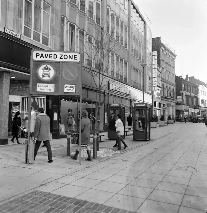 Framed Print : Kirkgate, Leeds, West Yorkshire. 22nd January 1973