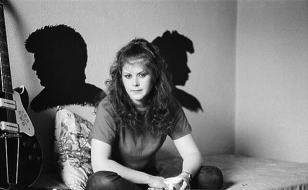 Kirsty MacColl - singer. Pictured at home in 1981. Kirsty Anna MacColl (10 October 1959 - 18 December 2000) was a British singer and songwriter. She recorded several pop hits in the 1980s and 1990s